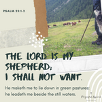 Psalm 23:1-2 Digital Download