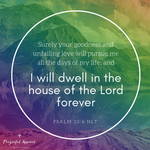 Psalm 23:6 Digital Download